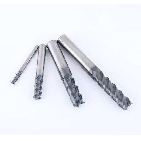 Manufacturer's customized YFT brand 68 degree coated tungsten steel milling cutter with 4-blade flat bottom CNC machine tool slotting tool