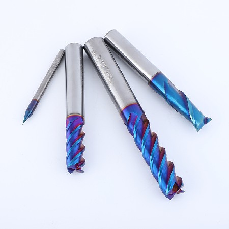 Wholesale YFT brand 60 degree coated tungsten steel milling cutter CNC machine tool hard alloy flat bottom end milling cutter